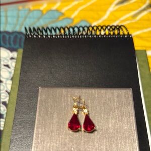Elegant Red Teardrop Earrings
